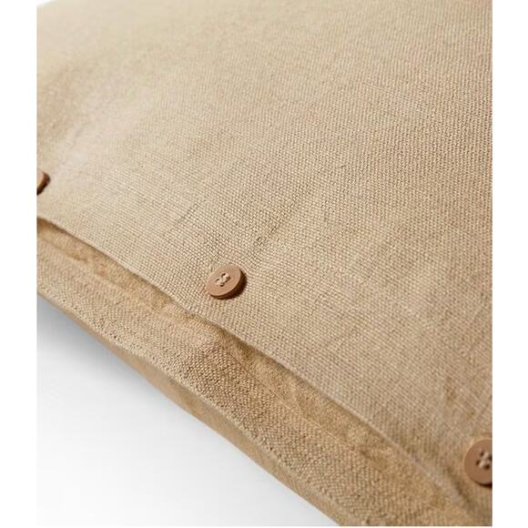 Ralph Lauren Edgefield Linen Euro Sham 26" Square Natural Beige - Picture 5 of 8